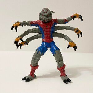 Vintage 1995 Manspider Spiderman Action Figure Marvel Toy Incomplete